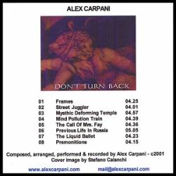 Alex Carpani : Don't Turn Back